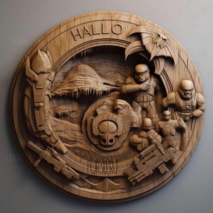 Halo TV series 1 stl model for CNC